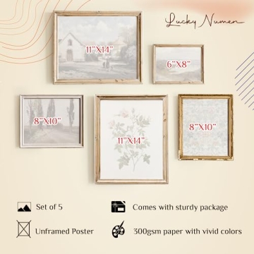 Vintage Flower Wall Art for Elegant Home Decor