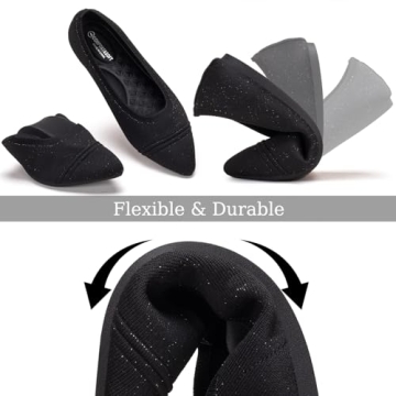 Frank Mully Women’s Pointed Toe Flats - Comfortable Work Shoes