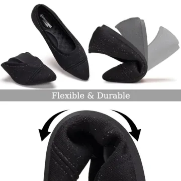 Frank Mully Women’s Pointed Toe Flats - Comfortable Work Shoes