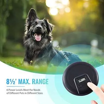 CO-Z Indoor Wireless Pet Barrier with Adjustable Range, Dog Electric Fence for Home, with Transmitte...