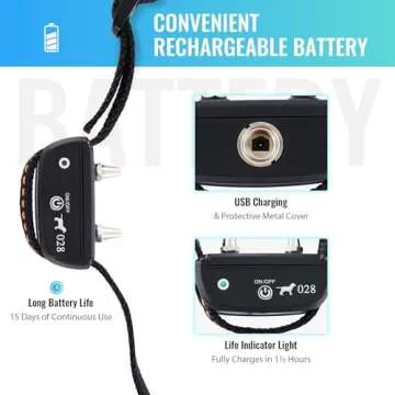 CO-Z Indoor Wireless Pet Barrier with Adjustable Range, Dog Electric Fence for Home, with Transmitter & Rechargeable Shock Training Collar, Pet Gate Keeps 1'6" to 8'6" Areas Off Limits