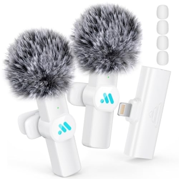 Leettus 2pcs Wireless Microphone for iPhone, iPad