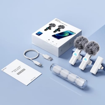 Leettus 2pcs Wireless Microphone for iPhone, iPad