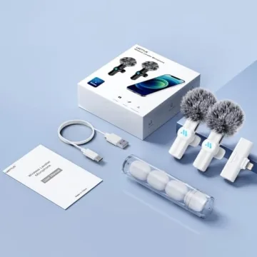 Leettus 2pcs Wireless Microphone for iPhone, iPad