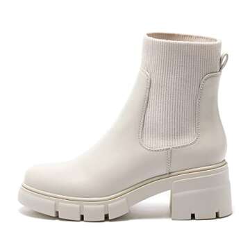 REDTOP Women's Stylish Elastic Chelsea Boots for Any Occasion