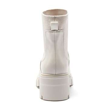 REDTOP Women's Chunky Block Heel Chelsea Boots