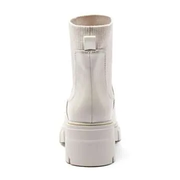 REDTOP Women's Chunky Block Heel Chelsea Boots