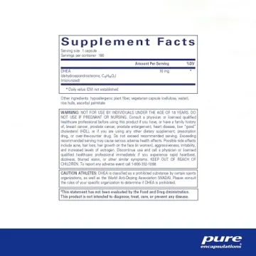 Pure Encapsulations DHEA 10 mg Supplement for Energy & Balance