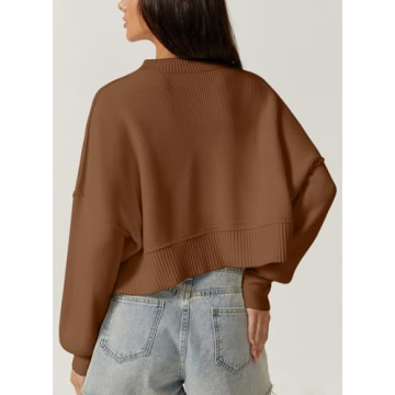 QINSEN Women's Cropped Sweater for Stylish Comfort