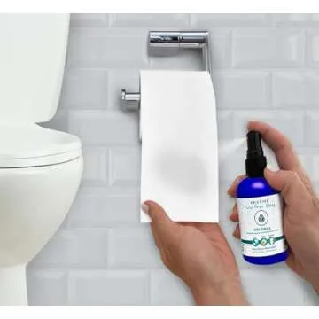 PRISTINE Toilet Paper Spray - As Seen on Shark Tank, More Natural Personal Cleansing Wipes & Flushable Wet Wipes Alternative, Spray Toilet Paper to Create Flushable Wipe, Original, 4 fl oz