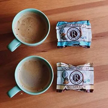 Rickaroons Coconut Energy Bars (Variety Pack) - Vegan, Gluten Free, Organic, 1.6 Ounce (12 Count)