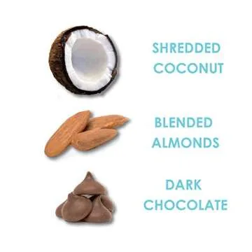 Rickaroons Coconut Energy Bars (Variety Pack) - Vegan, Gluten Free, Organic, 1.6 Ounce (12 Count)