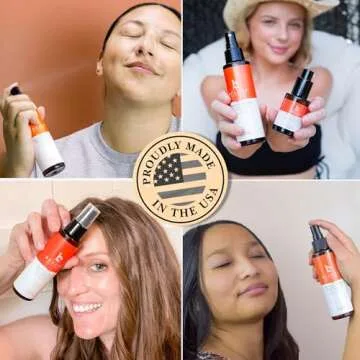 Vitamin C Face Toner - USA Made with Natural & Organic Ingredients, Alcohol-Free Skin Brightening Facial Toner for Sensitive and Aging Skin, Pore Minimizing Face Mist for Women and Men