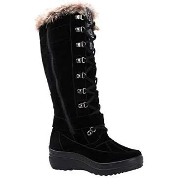 GLOBALWIN Winter Knee High Boots - Stylish & Warm