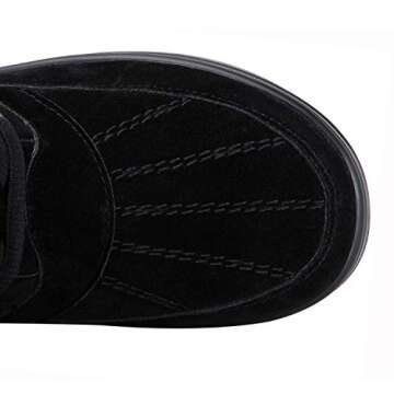 GLOBALWIN Women's Knee-High Boots Black Winter Boots For Women 8.5M