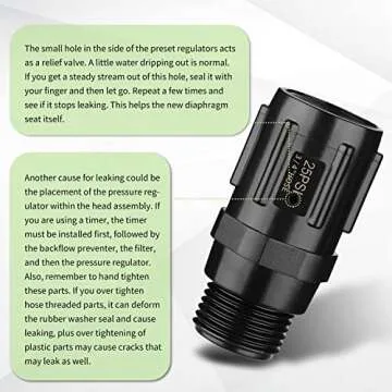 Moistenland 25 PSI Pressure Regulator for Drip Irrigation