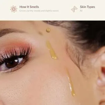 BambuEarth Gentle Oil Cleanser and Makeup Remover - Organic Ingredients & EWG Certified - Daily Face Cleanser for All Skin Types. Cleansing Oil for Removing Dirt - Vegan Skincare (1.8 oz)