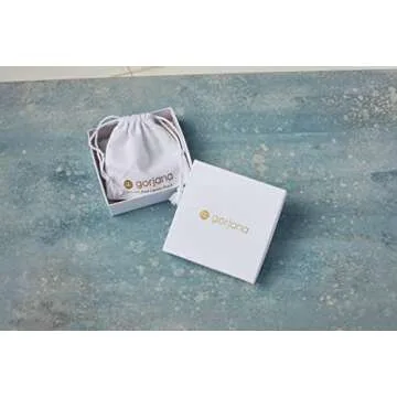 gorjana Women's Wilder Shimmer Bar Huggies, 18K Gold Plated, White Cubic Zirconia Hoop earrings w/Hinge Closure