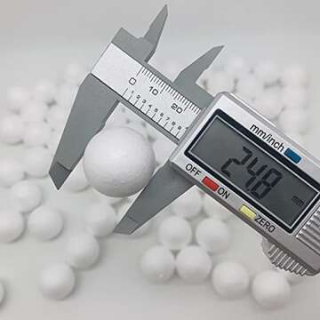 Crafjie Craft Foam Balls 80-Pack for DIY Projects