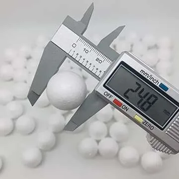 Crafjie Craft Foam Balls 80-Pack for DIY Projects