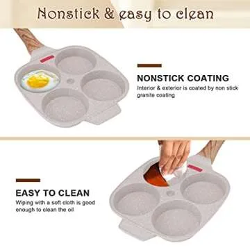 Bobikuke Nonstick Egg Frying Pan for Perfect Breakfasts