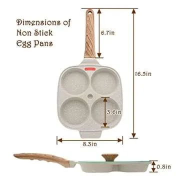 Bobikuke Nonstick Egg Frying Pan for Perfect Breakfasts