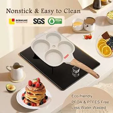 Bobikuke Nonstick Egg Frying Pan for Perfect Breakfasts