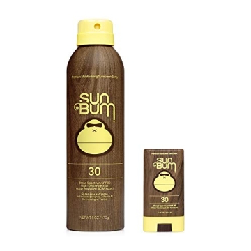 Sun Bum SPF 30 Sunscreen Spray & Face Stick - Vegan, Reef-Friendly, Moisturizing Protection with Vit...