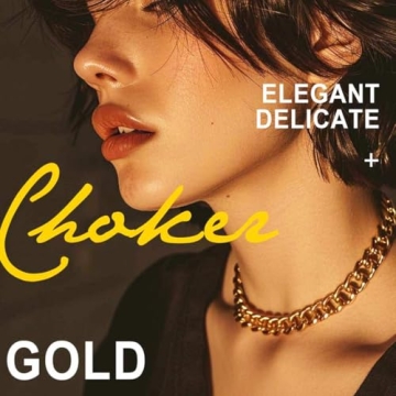 TWINKLEDE Gold Choker Necklace with Pearl Pendant