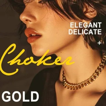 TWINKLEDE Gold Choker Necklace with Pearl Pendant