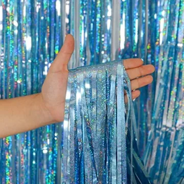 Melsan Foil Fringe Curtains for Vibrant Party Decor