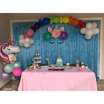 Melsan Foil Fringe Curtains for Vibrant Party Decor