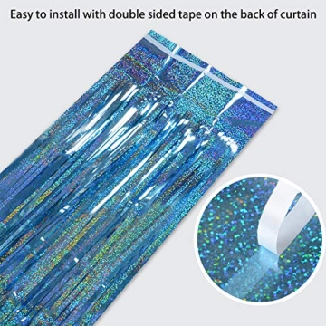 Melsan Foil Fringe Curtains for Vibrant Party Decor