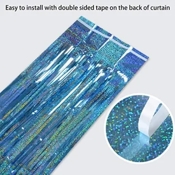 Melsan Foil Fringe Curtains for Vibrant Party Decor