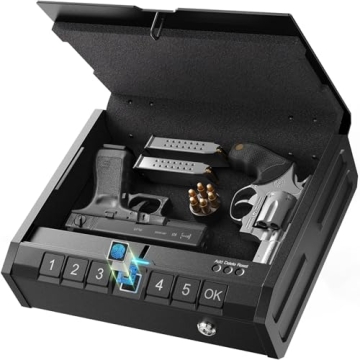 ONNAIS Iron SE Biometric Gun Safe - Quick, Secure Pistol Storage