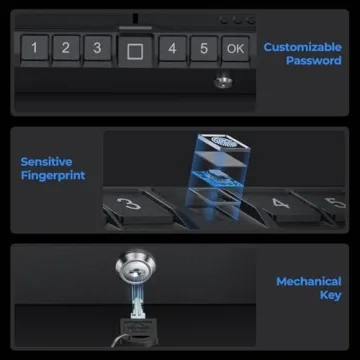 ONNAIS Iron SE Biometric Gun Safe Quick-Access Pistol Safe