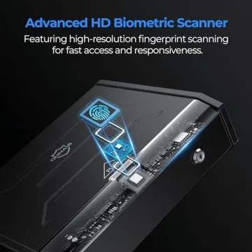 ONNAIS Iron SE Biometric Gun Safe Quick-Access Pistol Safe