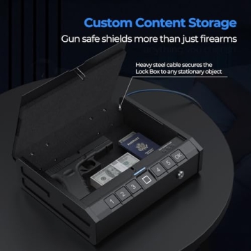 ONNAIS Iron SE Biometric Gun Safe Quick-Access Pistol Safe
