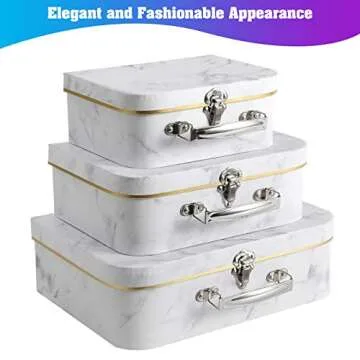 Elegant Anndason Set of 3 Decorative Storage Gift Boxes
