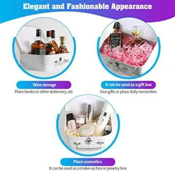 Elegant Anndason Set of 3 Decorative Storage Gift Boxes