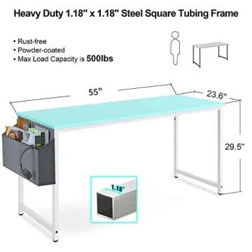 Aminigram Computer Desk 55" - Modern Home Office Style