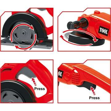 JOYIN 9Pcs Kids Tool Set for Pretend Play Fun