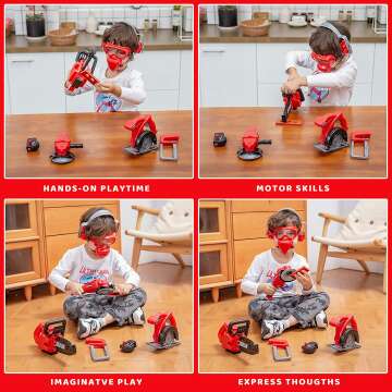 JOYIN 9Pcs Kids Tool Set for Pretend Play Fun