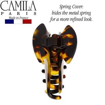 Camila Paris CP2470 French Hair Clip for Women, Small Handmade, Tokyo, Girls Hair Claw Clips Jaw Fashion Durable Styling Hair Accessories for Women, Strong Hold No Slip Grip. Made in France