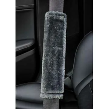 Comfortable Faux Fur Seatbelt Cover for All Ages