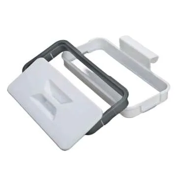 Garbage Bag Holder Kitchen Cupboard Hanging Garbage Bag Trash Can Waste Garbage Bin Rack Holder Small Kitchen Trash Can Rv Trash can Garbage Storage Rack Can with Lid Recycle Bin for Kitchen