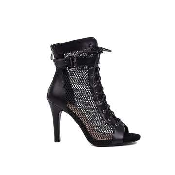 UTIKLIOU Womens Mesh Sandals Peep Toe High Top Sandals Lace Up Summer Boots Buckle Strap Party Sexy ...