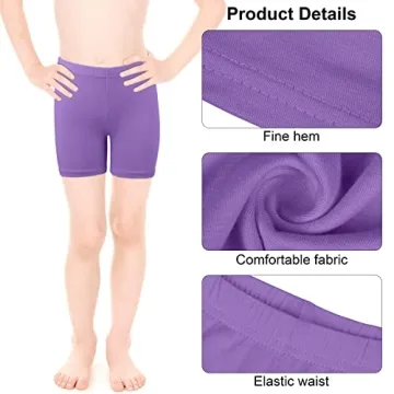 Girls Bike Cartwheel Shorts 2T-3T Multi-Color Pack