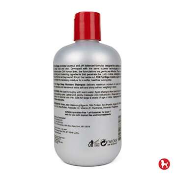 CHI for Dogs Deep Moisture Shampoo for Dogs | Best Moisturizing Dog Shampoo for Dogs With Dry Skin | Sulfate And Paraben Free, pH Balanced for Dogs, Made in the USA
