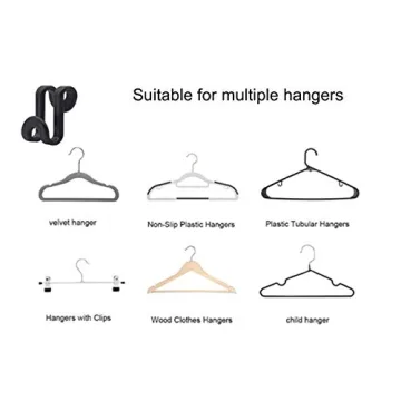 Maximize Closet Space with Kclongvs Hanger Connector Hooks